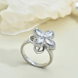 Pearl Blossom Statement Ring