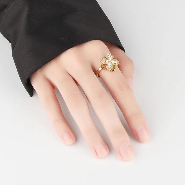 Pearl Blossom Statement Ring